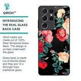 Floral Bunch Glass Case For Samsung Galaxy S21 Ultra