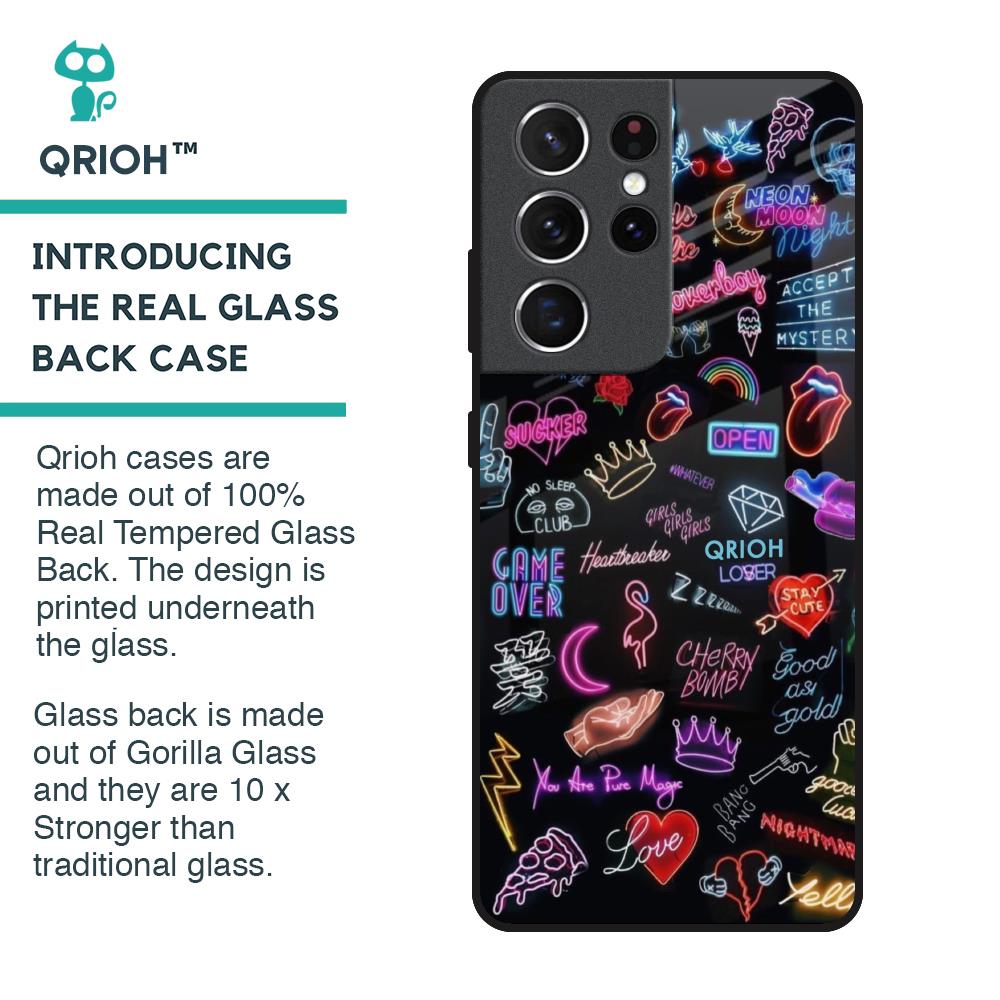 Accept The Mystery Glass Case for Samsung Galaxy S21 Ultra