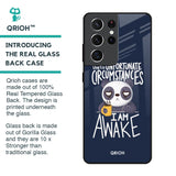 Struggling Panda Glass Case for Samsung Galaxy S21 Ultra