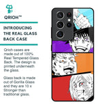 Anime Sketch Glass Case for Samsung Galaxy S21 Ultra