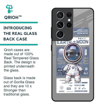 Space Flight Pass Glass Case for Samsung Galaxy S21 Ultra