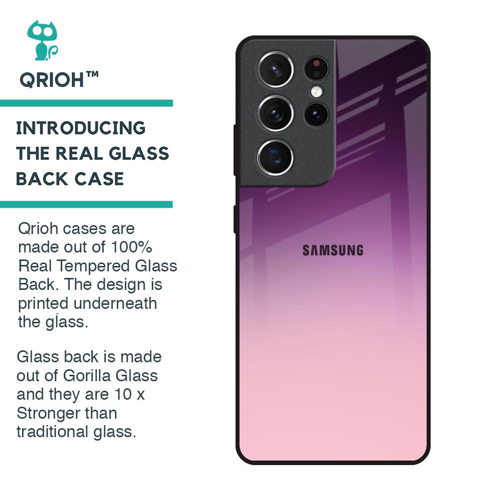 Purple Gradient Glass case for Samsung Galaxy S21 Ultra