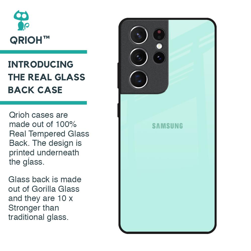 Teal Glass Case for Samsung Galaxy S21 Ultra