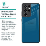 Cobalt Blue Glass Case for Samsung Galaxy S21 Ultra