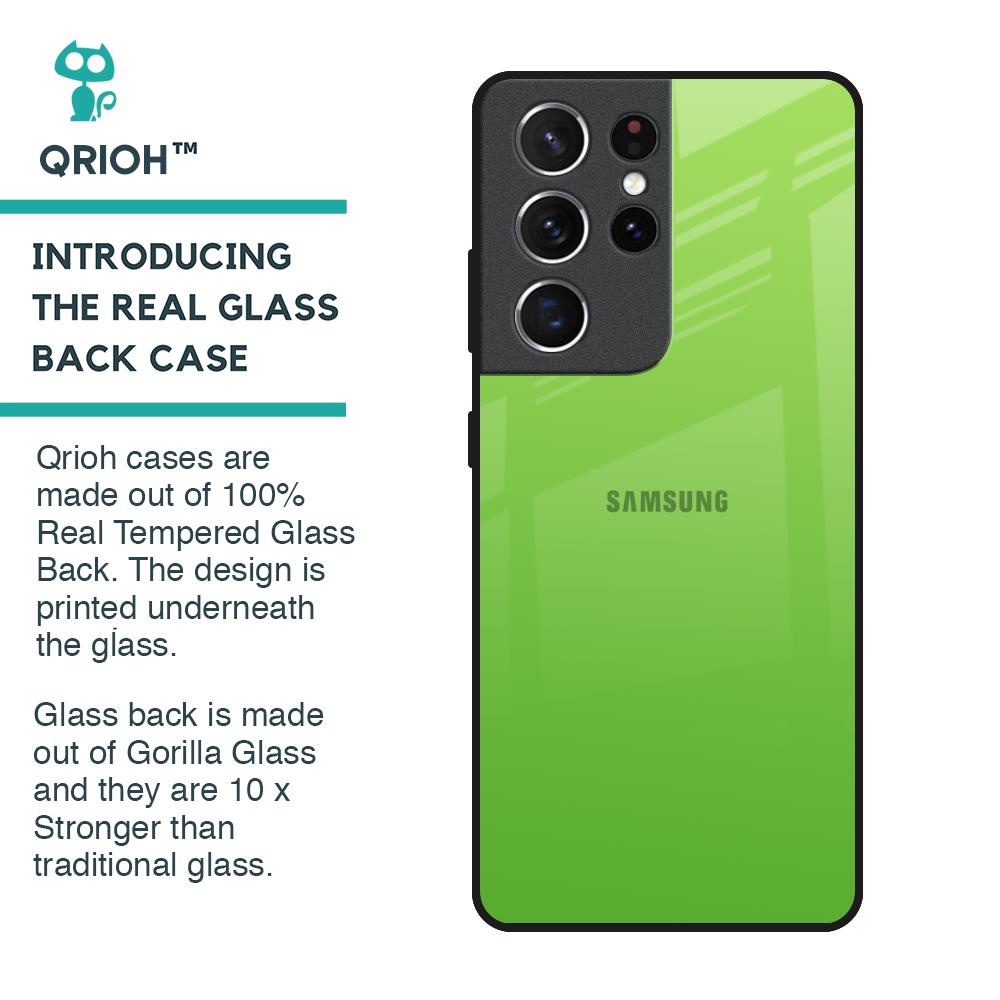 Paradise Green Glass Case For Samsung Galaxy S21 Ultra