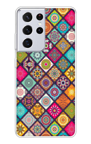 Multicolor Mandala Samsung Galaxy S21 Ultra Back Cover
