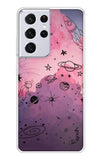 Space Doodles Art Samsung Galaxy S21 Ultra Back Cover