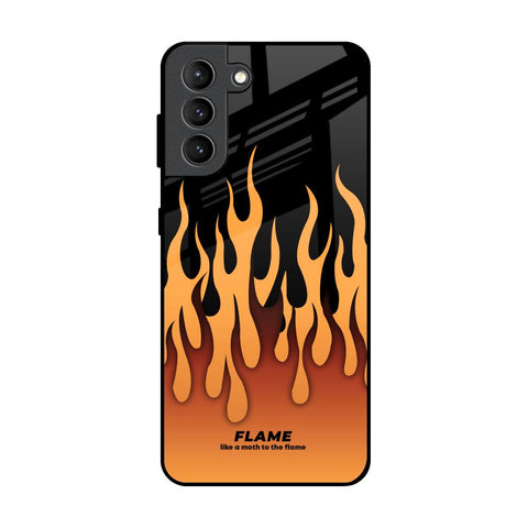 Fire Flame Samsung Galaxy S21 Plus Glass Back Cover Online