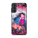 Radha Krishna Art Samsung Galaxy S21 Plus Glass Back Cover Online