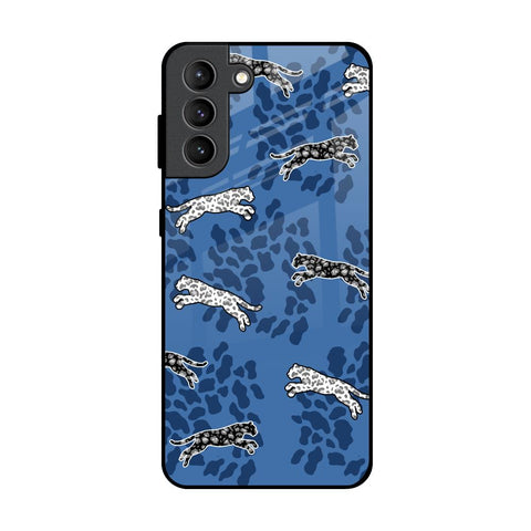 Blue Cheetah Samsung Galaxy S21 Plus Glass Back Cover Online