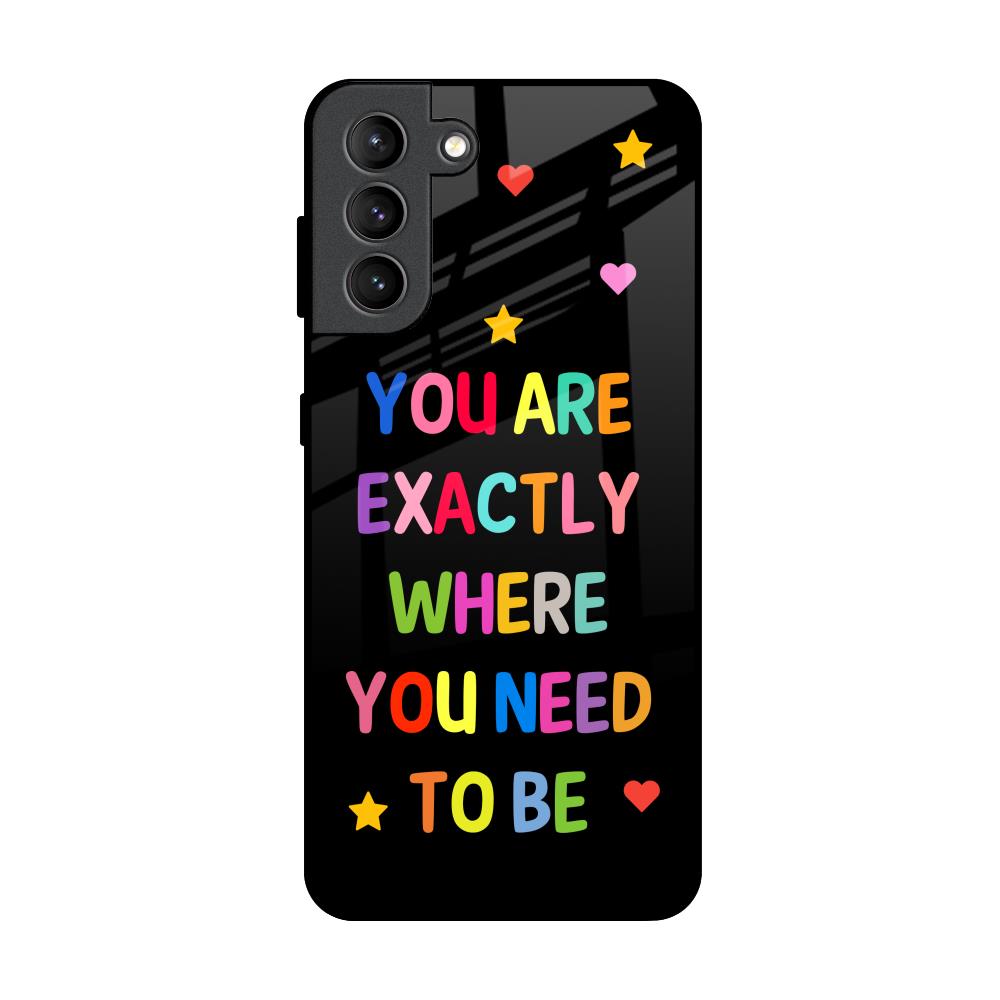 Magical Words Samsung Galaxy S21 Plus Glass Back Cover Online