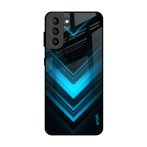 Vertical Blue Arrow Samsung Galaxy S21 Plus Glass Back Cover Online