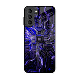Techno Color Pattern Samsung Galaxy S21 Plus Glass Back Cover Online