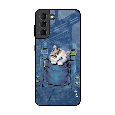 Kitty In Pocket Samsung Galaxy S21 Plus Glass Back Cover Online