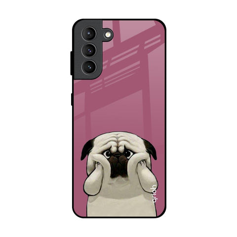 Funny Pug Face Samsung Galaxy S21 Plus Glass Back Cover Online