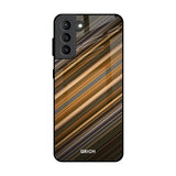 Diagonal Slash Pattern Samsung Galaxy S21 Plus Glass Back Cover Online