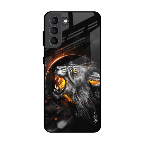 Aggressive Lion Samsung Galaxy S21 Plus Glass Back Cover Online