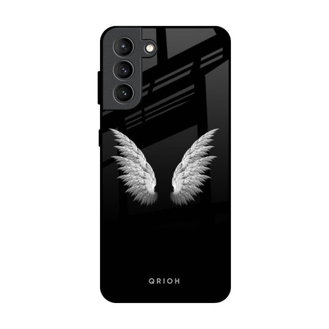 White Angel Wings Samsung Galaxy S21 Plus Glass Back Cover Online