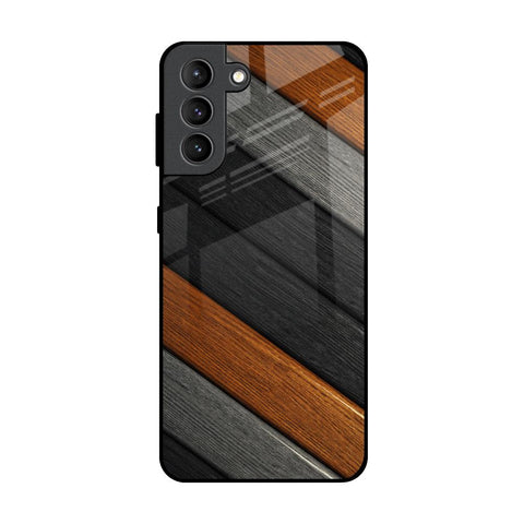 Tri Color Wood Samsung Galaxy S21 Plus Glass Back Cover Online
