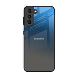 Blue Grey Ombre Samsung Galaxy S21 Plus Glass Back Cover Online