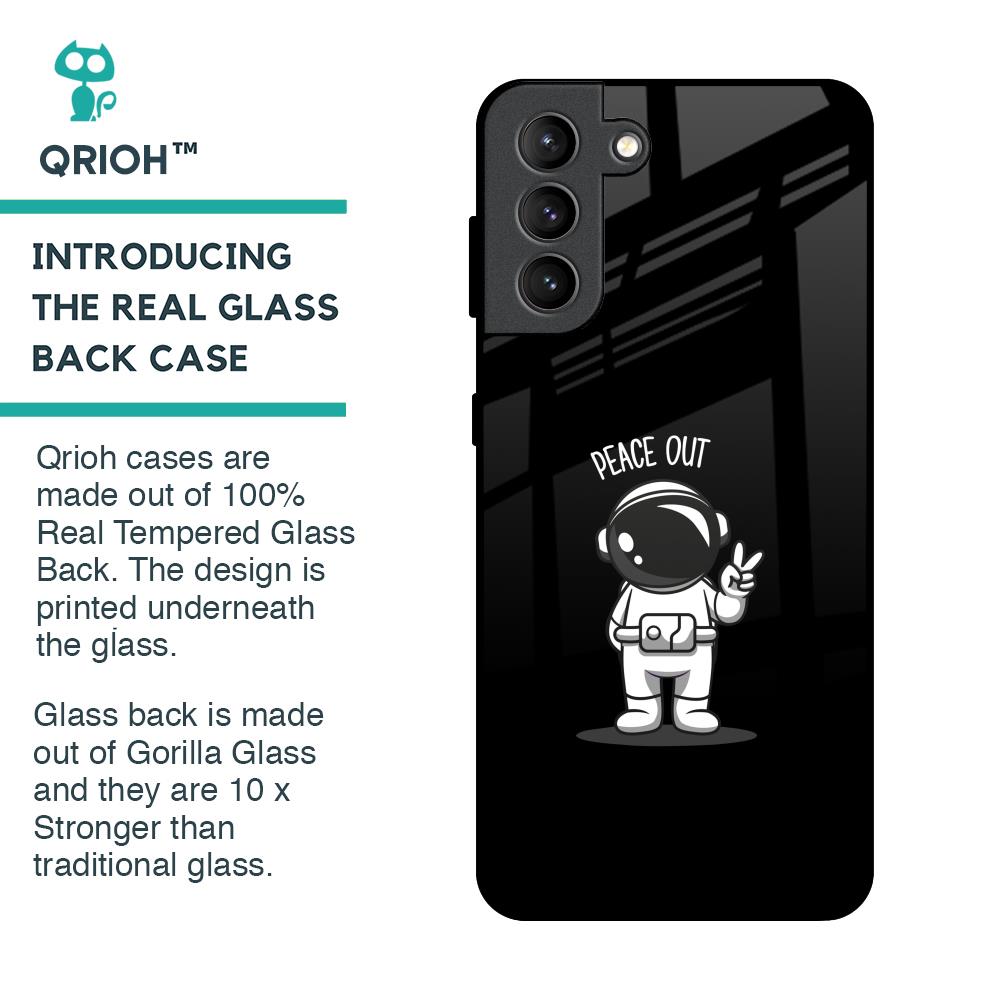 Peace Out Astro Glass Case for Samsung Galaxy S21 Plus