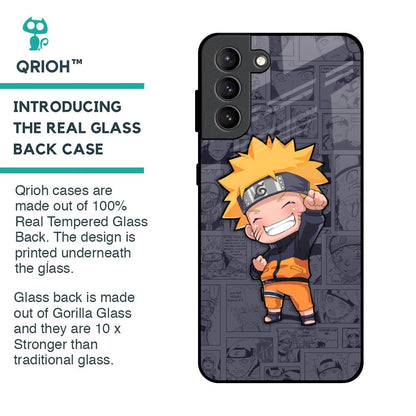 Orange Chubby Glass Case for Samsung Galaxy S21 Plus