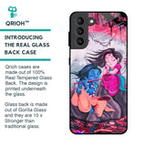 Radha Krishna Art Glass Case for Samsung Galaxy S21 Plus
