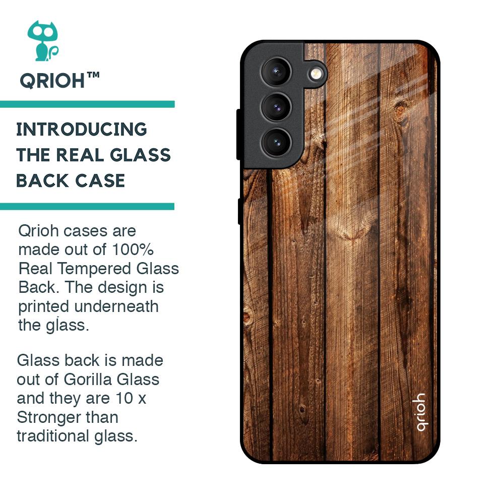 Timber Printed Glass Case for Samsung Galaxy S21 Plus