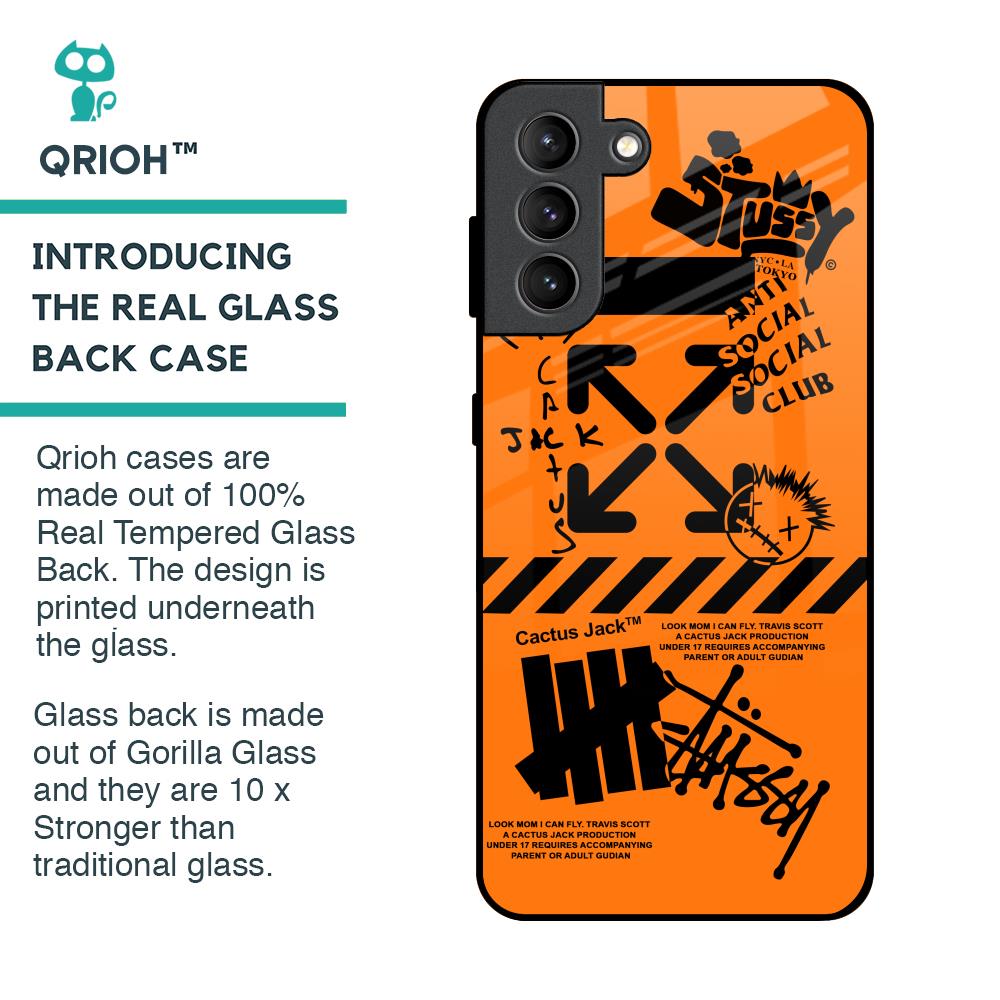 Anti Social Club Glass Case for Samsung Galaxy S21 Plus
