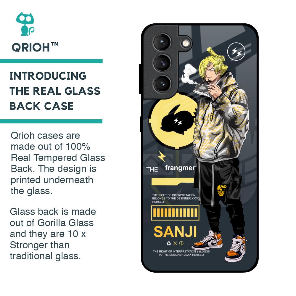Cool Sanji Glass Case for Samsung Galaxy S21 Plus