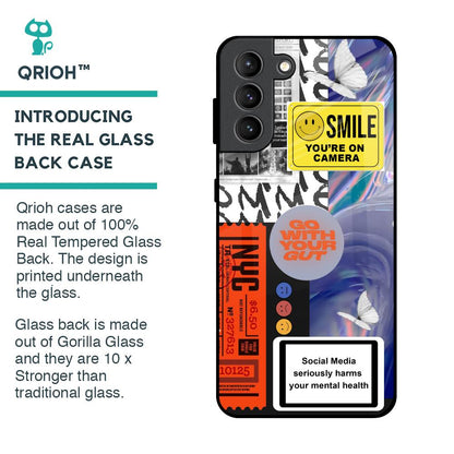 Smile for Camera Glass Case for Samsung Galaxy S21 Plus