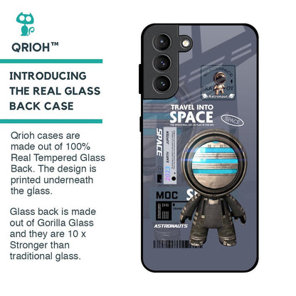 Space Travel Glass Case for Samsung Galaxy S21 Plus