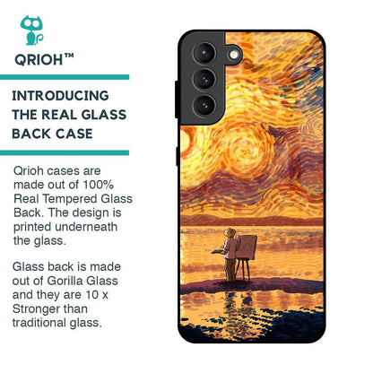 Sunset Vincent Glass Case for Samsung Galaxy S21 Plus