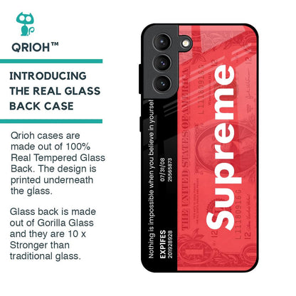 Supreme Ticket Glass Case for Samsung Galaxy S21 Plus