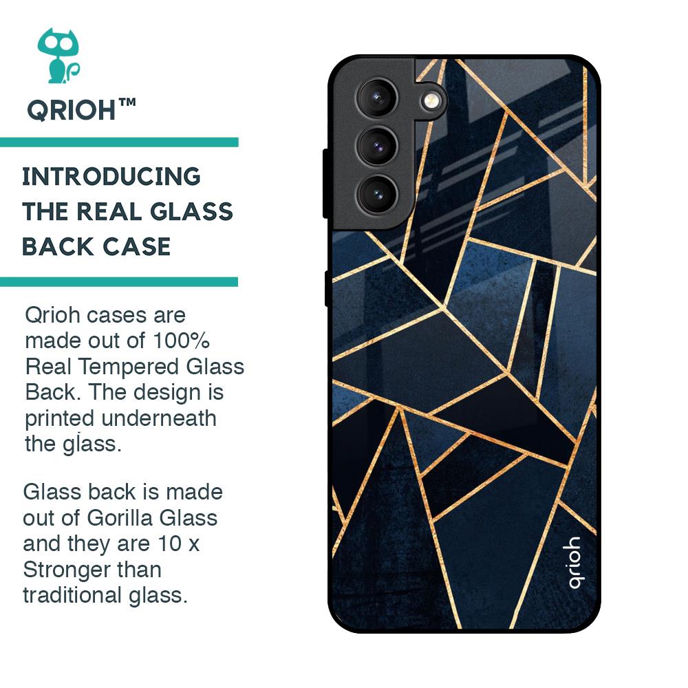 Abstract Tiles Glass Case for Samsung Galaxy S21 Plus