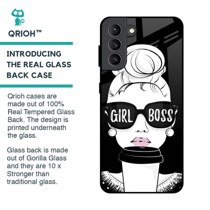 Girl Boss Glass Case For Samsung Galaxy S21 Plus