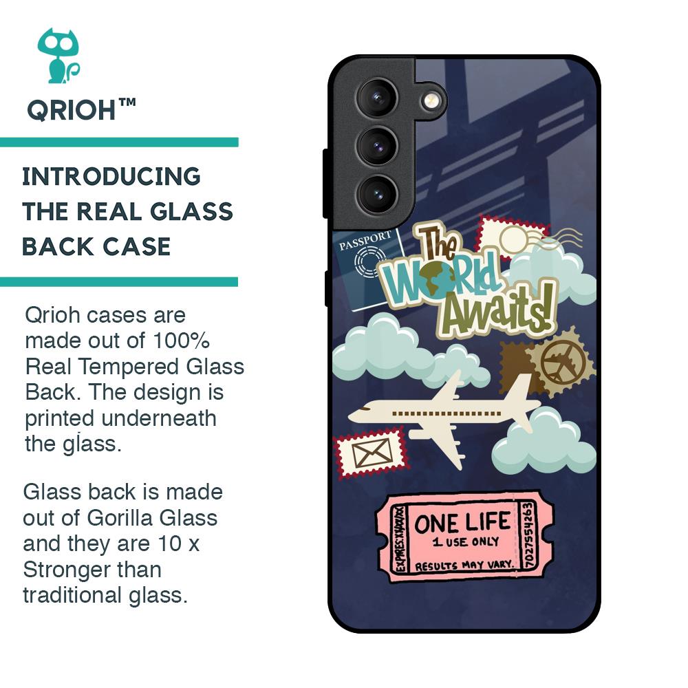 Tour The World Glass Case For Samsung Galaxy S21 Plus