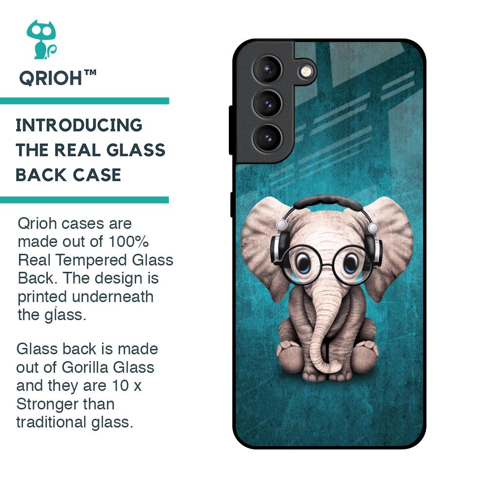 Adorable Baby Elephant Glass Case For Samsung Galaxy S21 Plus