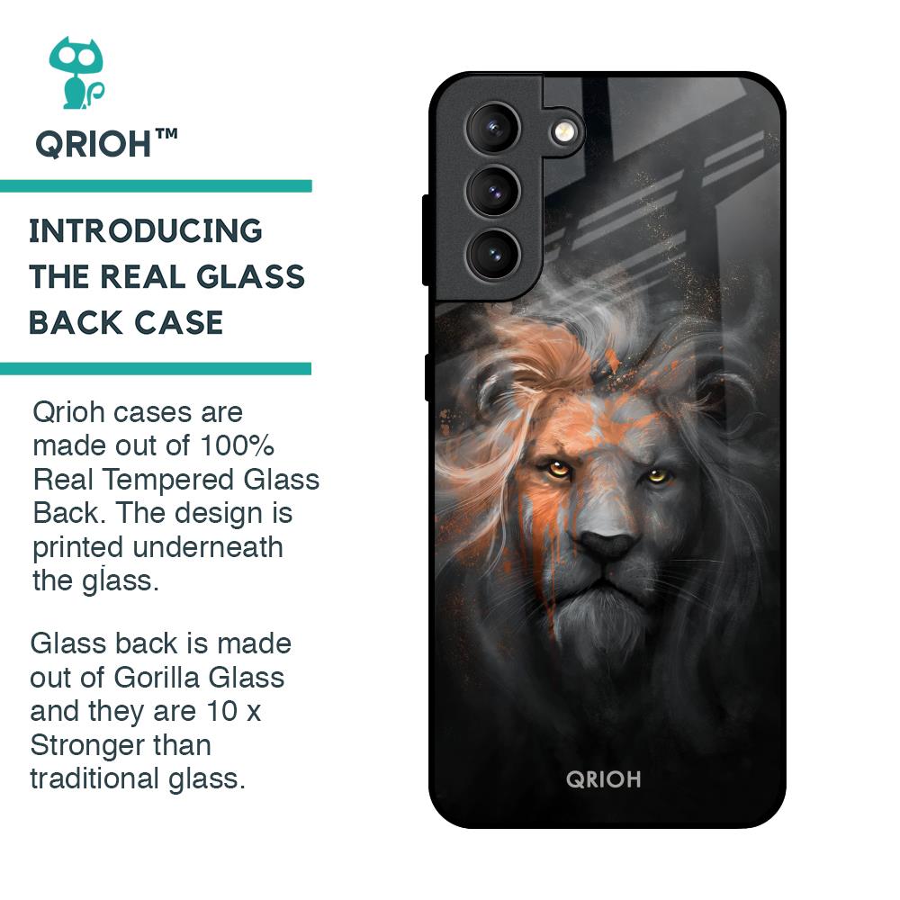 Devil Lion Glass Case for Samsung Galaxy S21 Plus