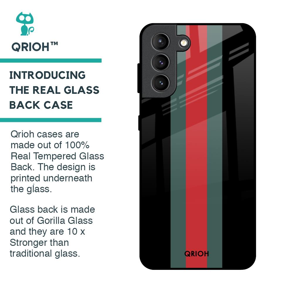 Vertical Stripes Glass Case for Samsung Galaxy S21 Plus
