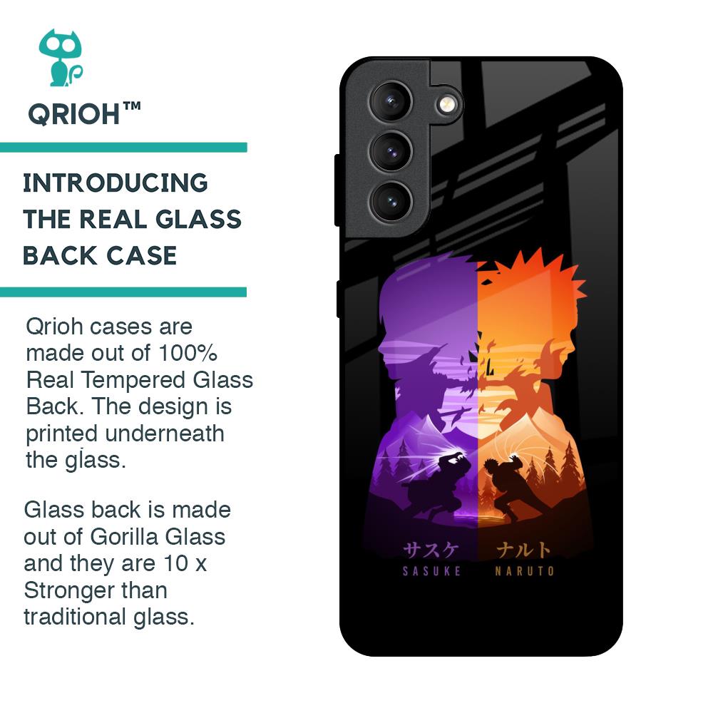 Minimalist Anime Glass Case for Samsung Galaxy S21 Plus