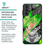 Anime Green Splash Glass Case for Samsung Galaxy S21 Plus