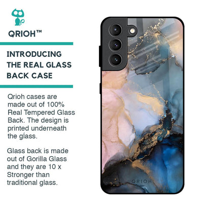 Marble Ink Abstract Glass Case for Samsung Galaxy S21 Plus