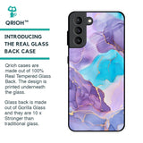 Alcohol ink Marble Glass Case for Samsung Galaxy S21 Plus