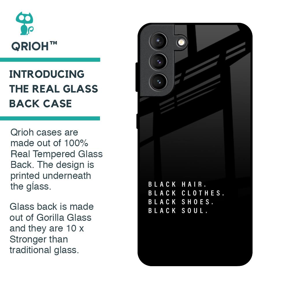 Black Soul Glass Case for Samsung Galaxy S21 Plus