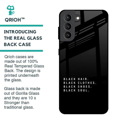 Black Soul Glass Case for Samsung Galaxy S21 Plus