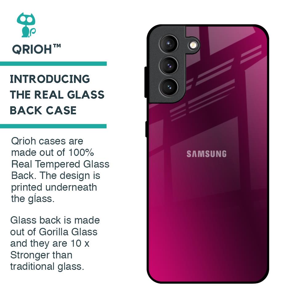 Pink Burst Glass Case for Samsung Galaxy S21 Plus