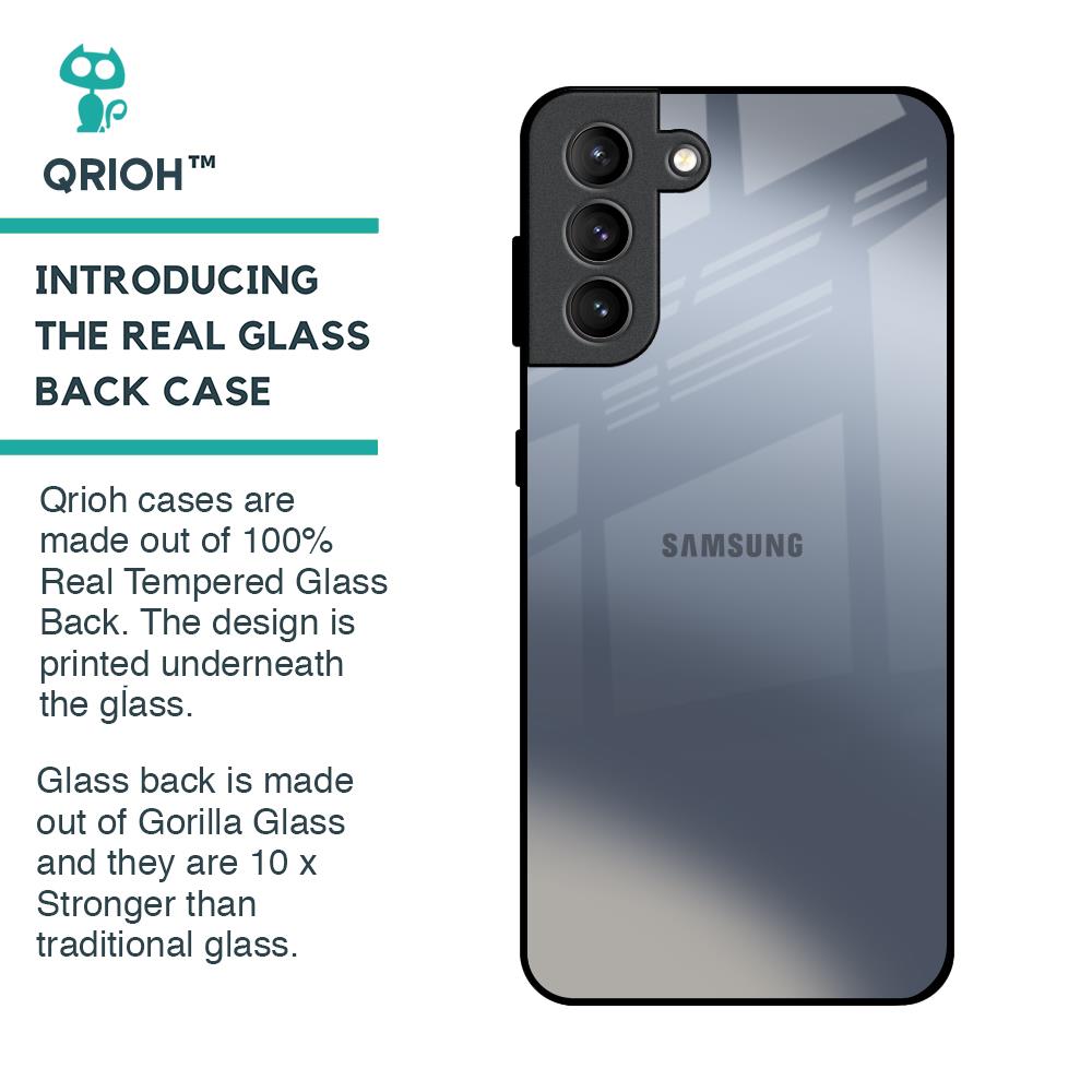 Space Grey Gradient Glass Case for Samsung Galaxy S21 Plus