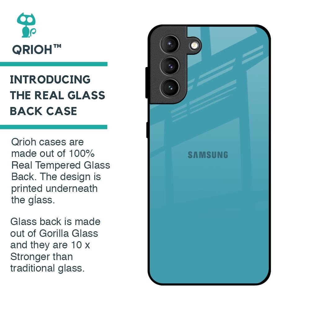 Oceanic Turquiose Glass Case for Samsung Galaxy S21 Plus