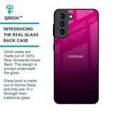 Purple Ombre Pattern Glass Case for Samsung Galaxy S21 Plus